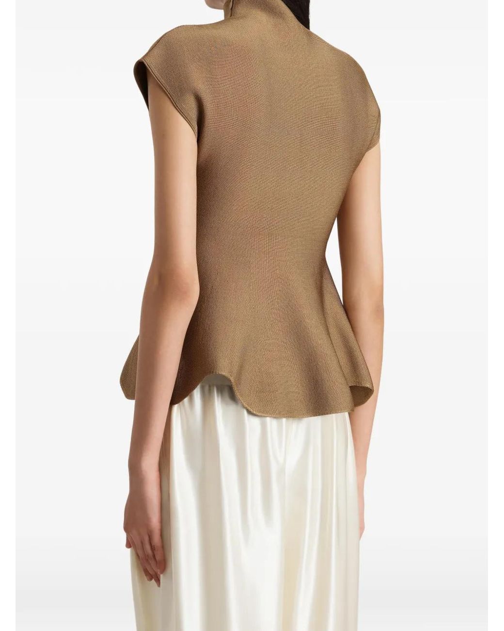 Khaite Brown Andra Top