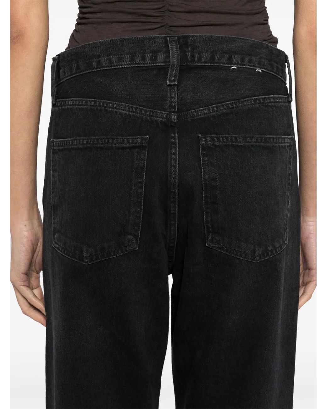 Vaqueros Capri Con Efecto Envejecido Agolde de color Black