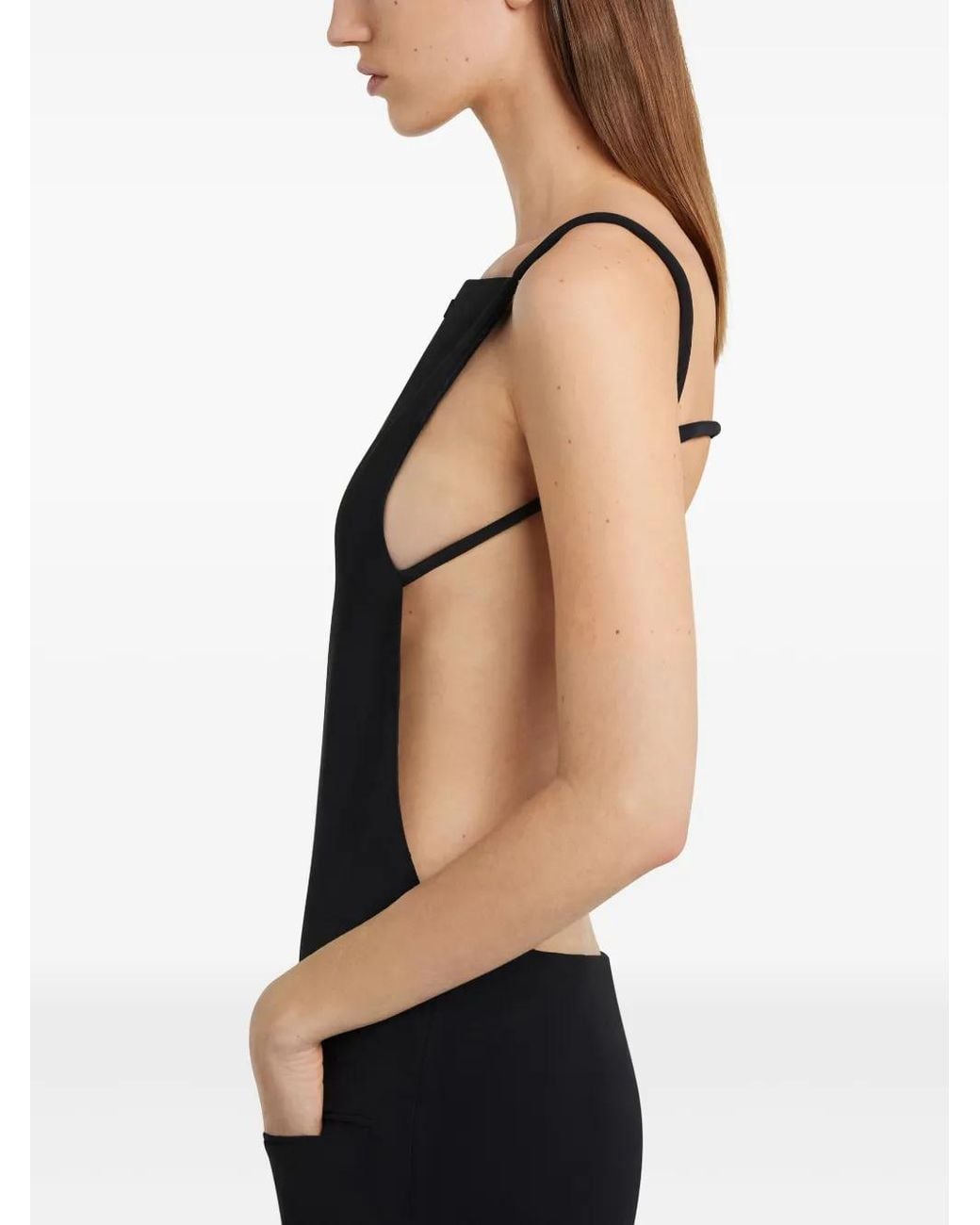 Courreges Black Infinity Jumpsuit
