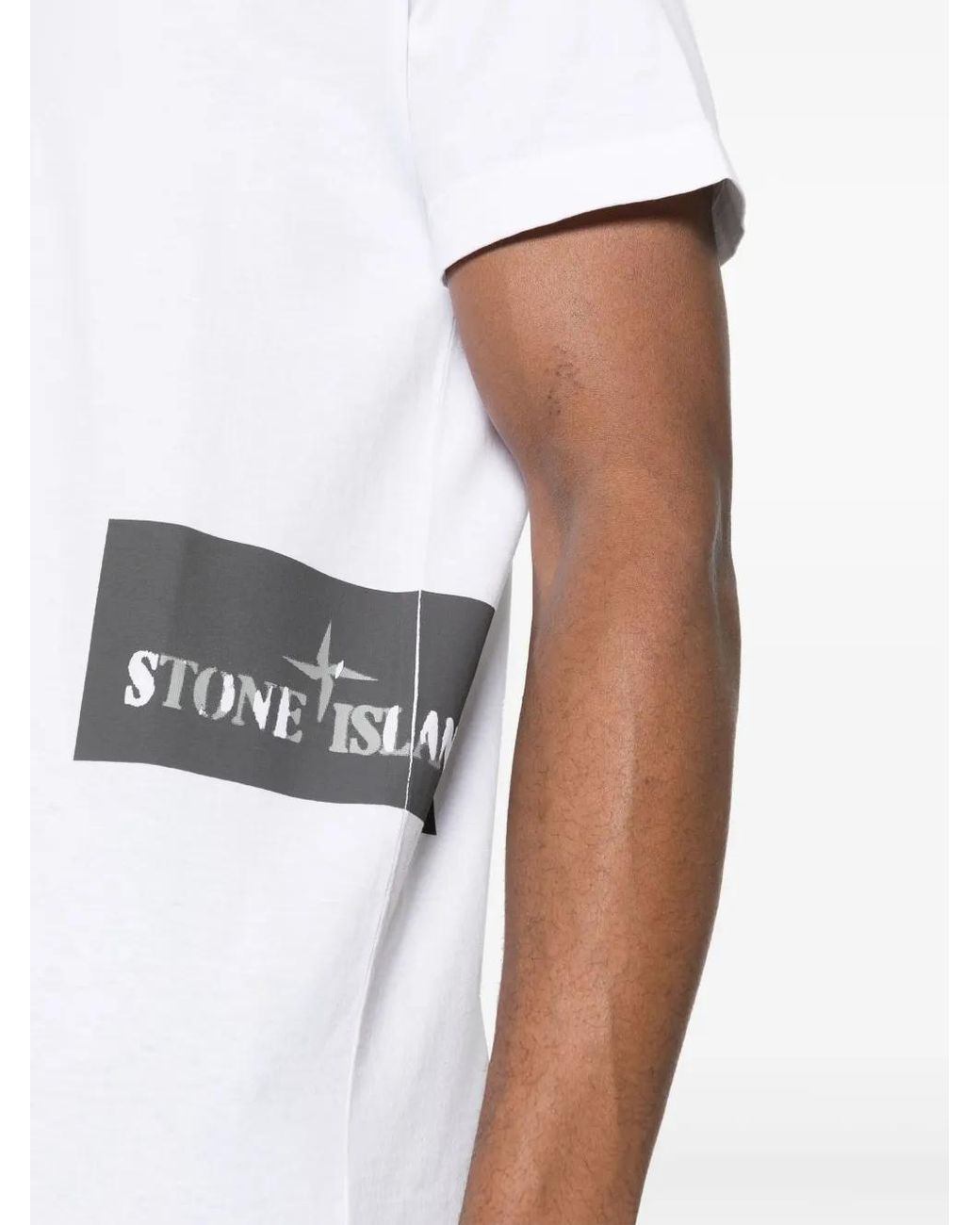 Stone Island White T-Shirts & Tops for men