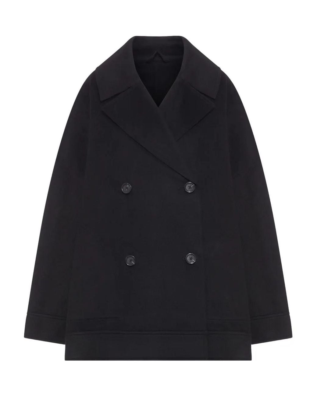 Totême Blue Double-Breasted Wool Jacket