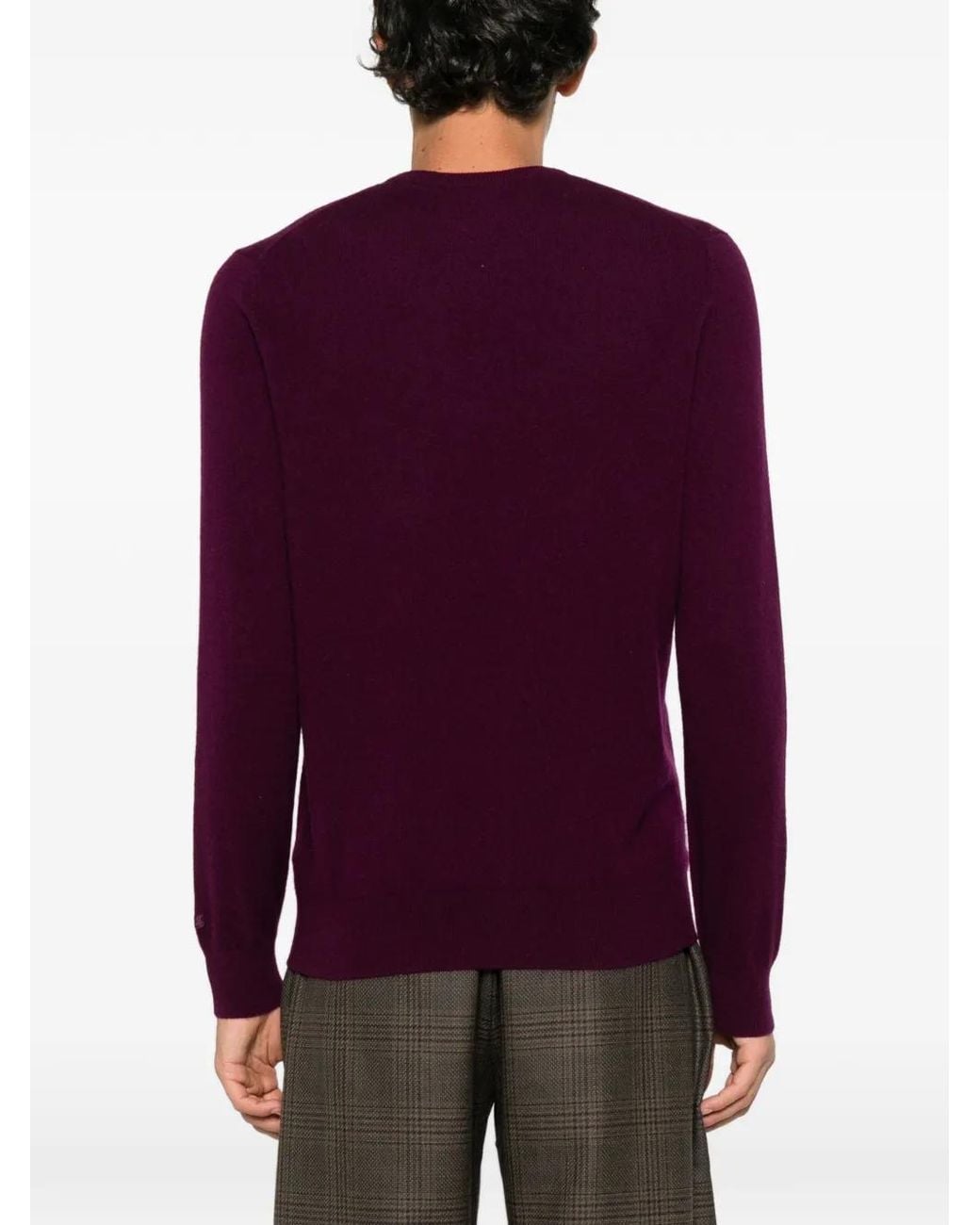 Mc2 Saint Barth Purple Regent Crew-Neck Sweater for men