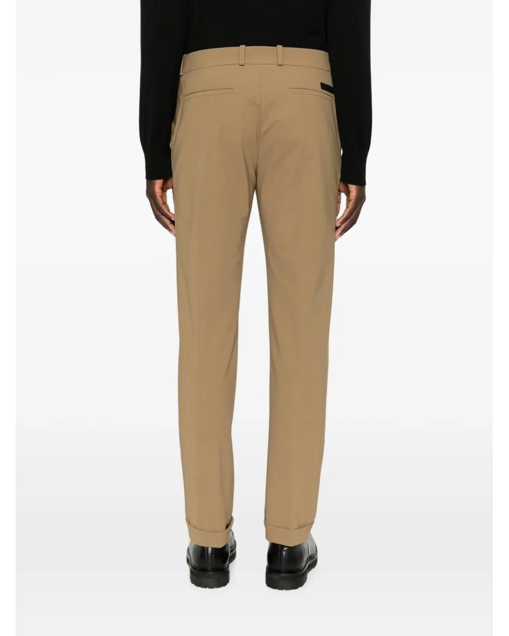 Rrd Natural Button-Fastening Slim-Fit Trousers for men