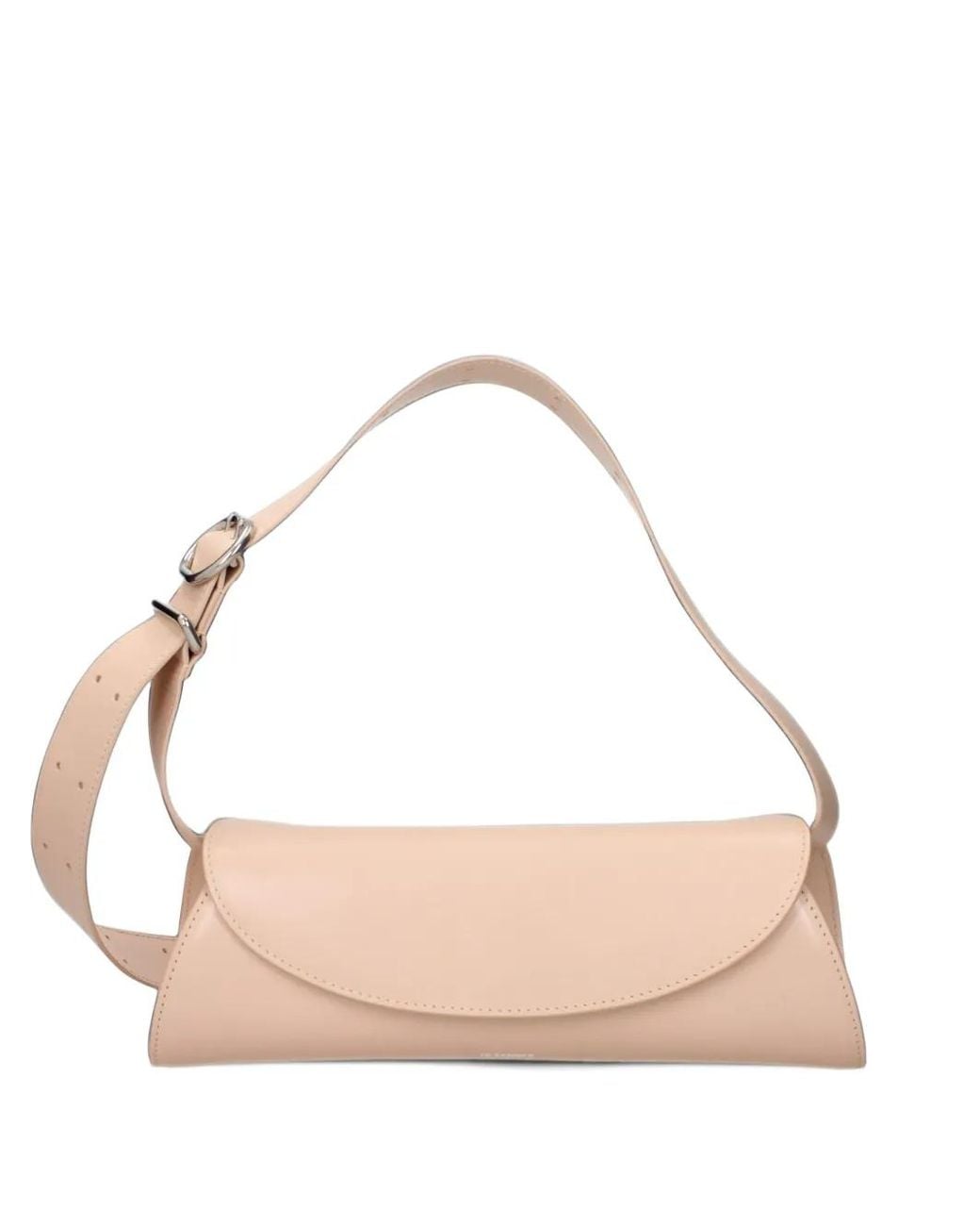 Jil Sander Pink Cylindrical Leather Cross Body Bag