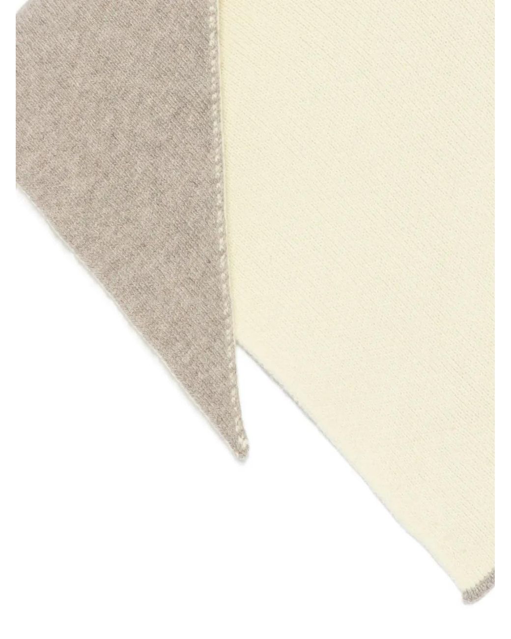 B.B. Wallace Natural Triangular Knitted Scarf