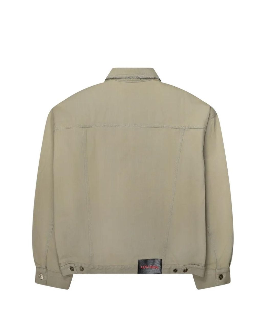 LỰU ĐẠN Natural Drifter Frayed Denim Jacket for men