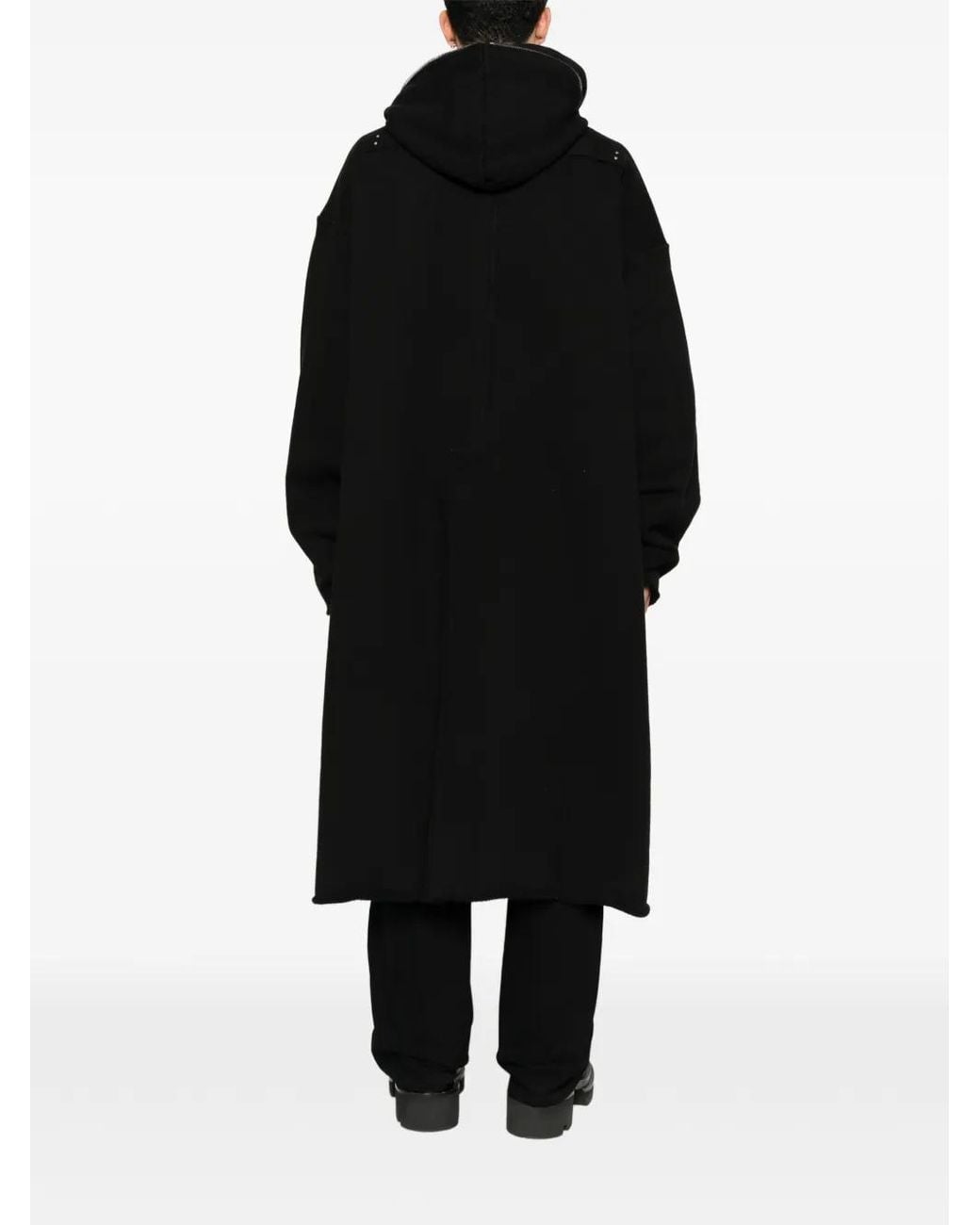 Rick Owens Black Drkshdw Zip-Up Hooded Jacket for men