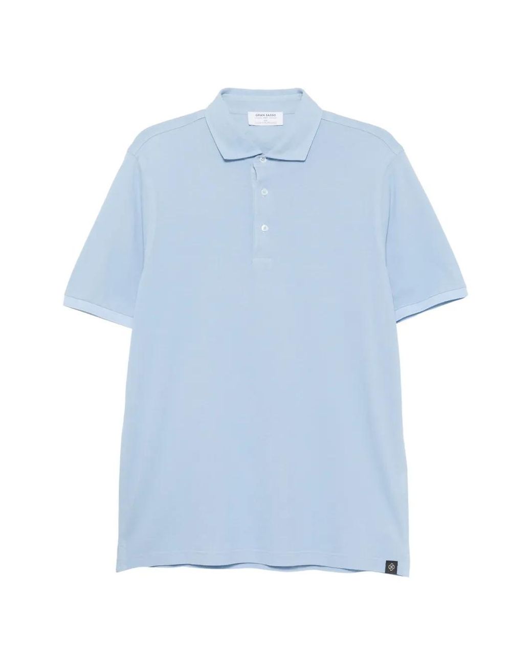 Gran Sasso Blue Short-Sleeve Polo Shirt for men