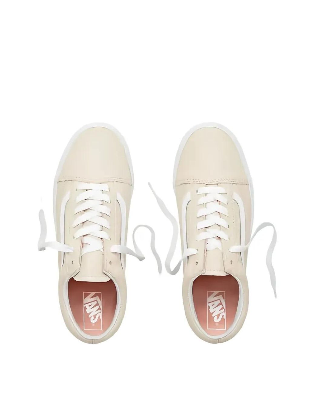 Vans White Old Skool Leather "Sand Dollar" for men