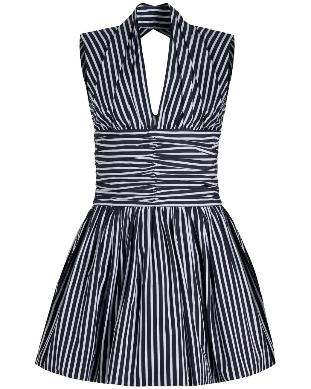 Patou Blue Open-Back Minidress