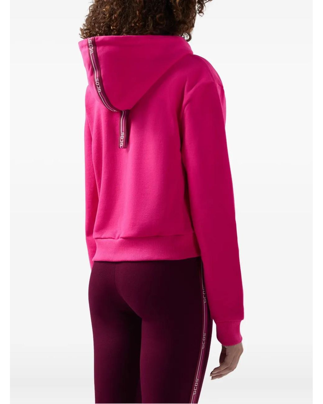 Gcds Pink Zip Hooded Jumpers