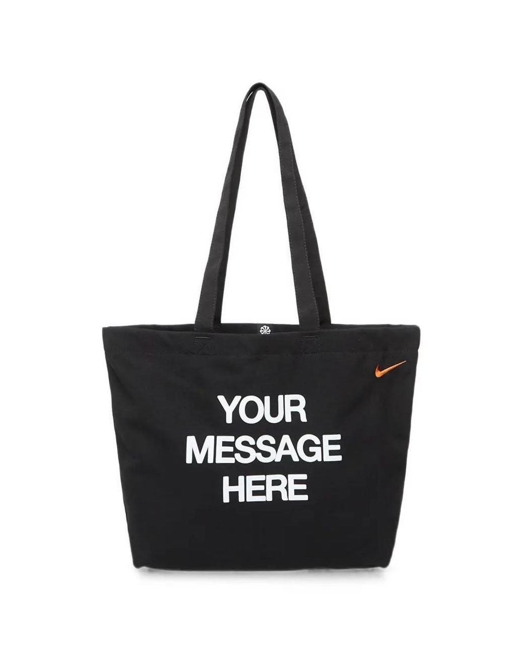 Nike Black Heritage Your Message Here Tote Bag
