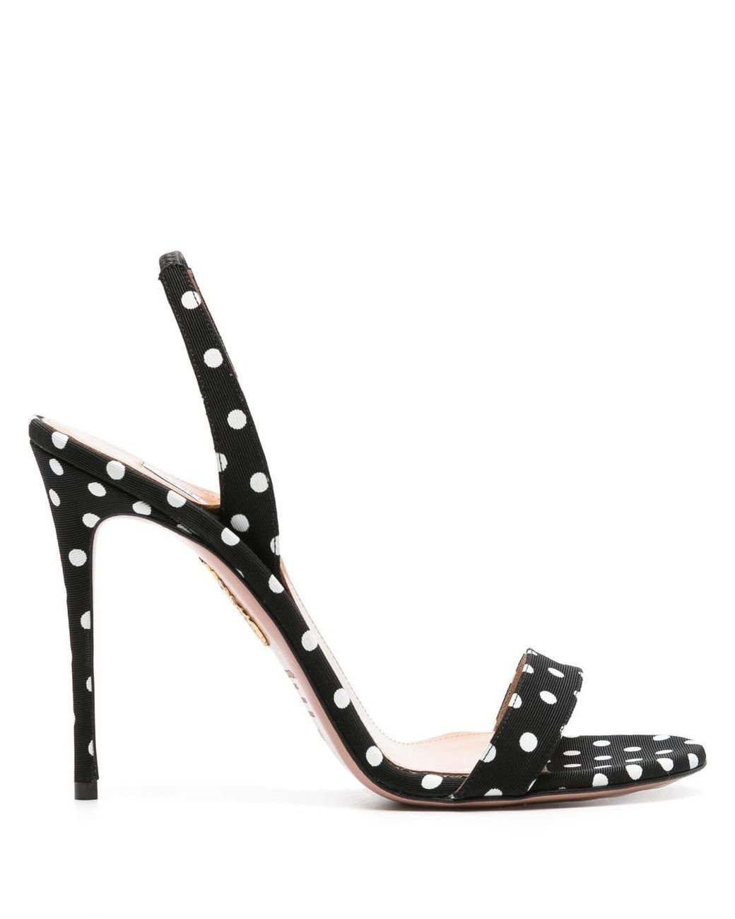 Black polka dot sandals new arrivals