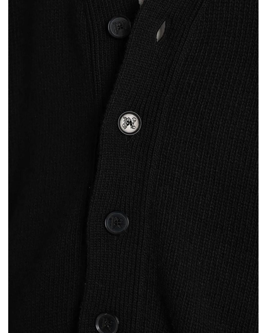 Cárdigan Con Botones Palm Angels de hombre de color Black