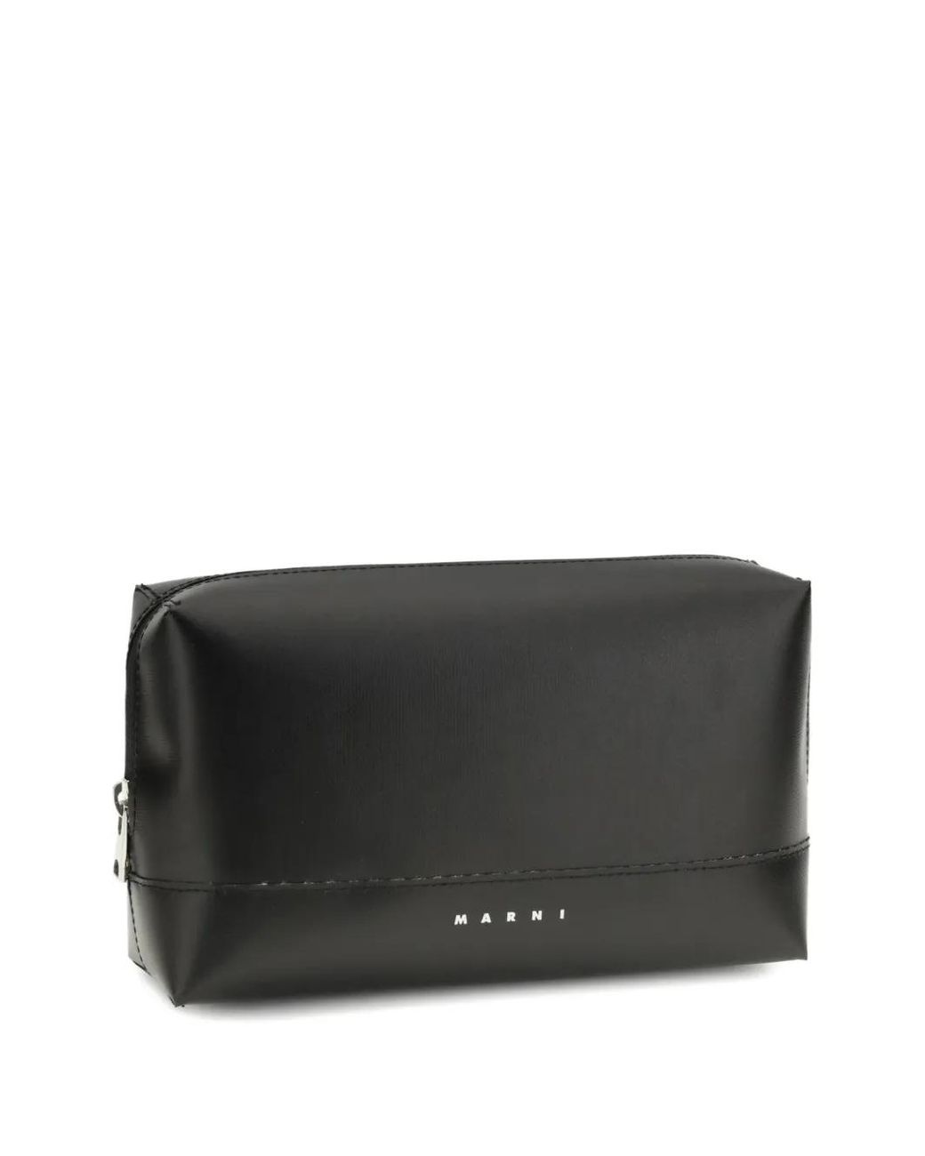 Marni Black Buckle Strap Messenger Bag for men