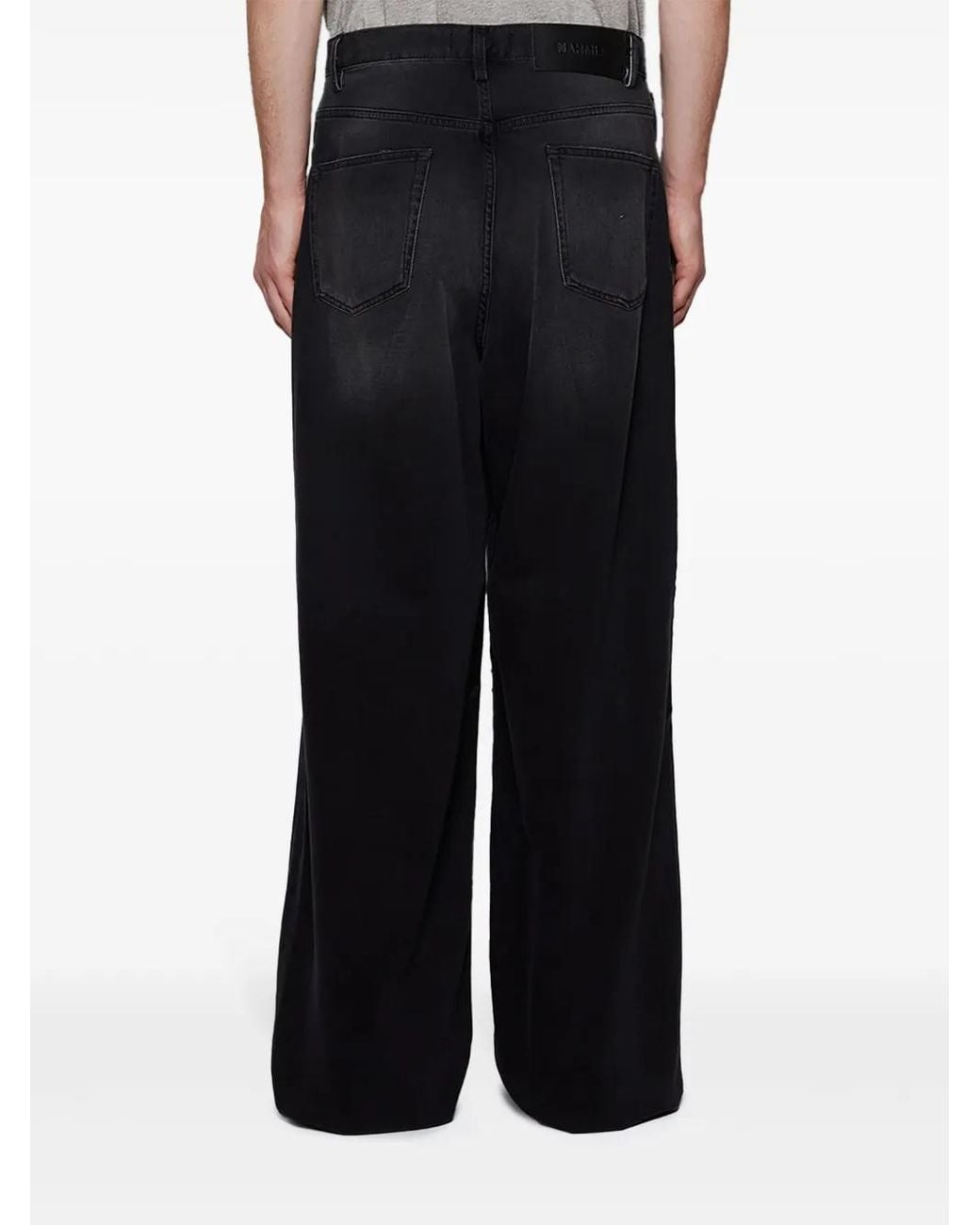 NAHMIAS Black Beaded Sun Jeans for men