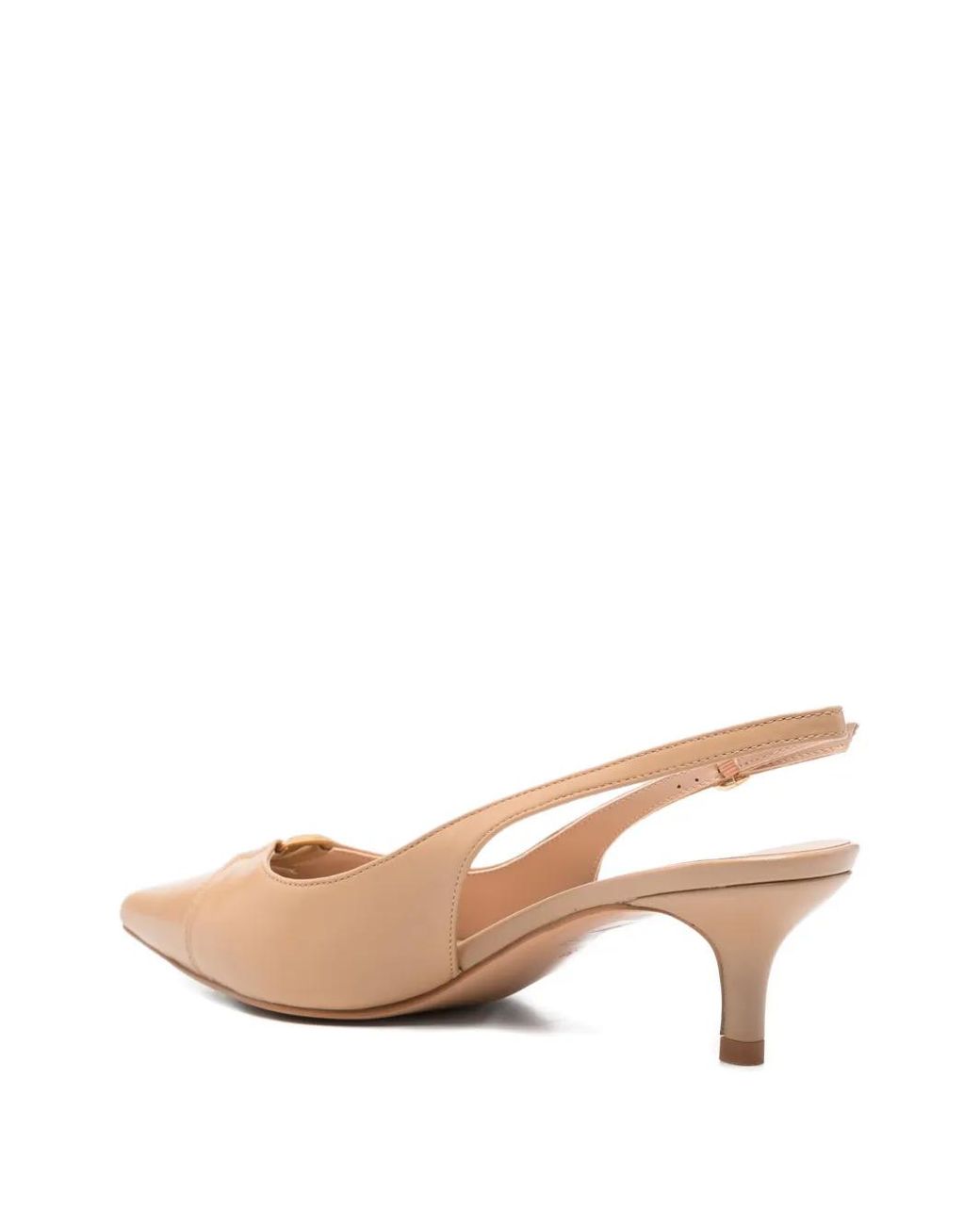 Twinset Pink Leather Sling Backs