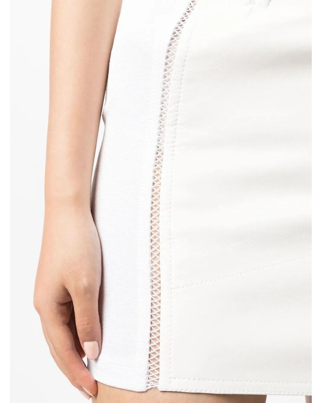 Tom Ford White Panelled Mini Skirt