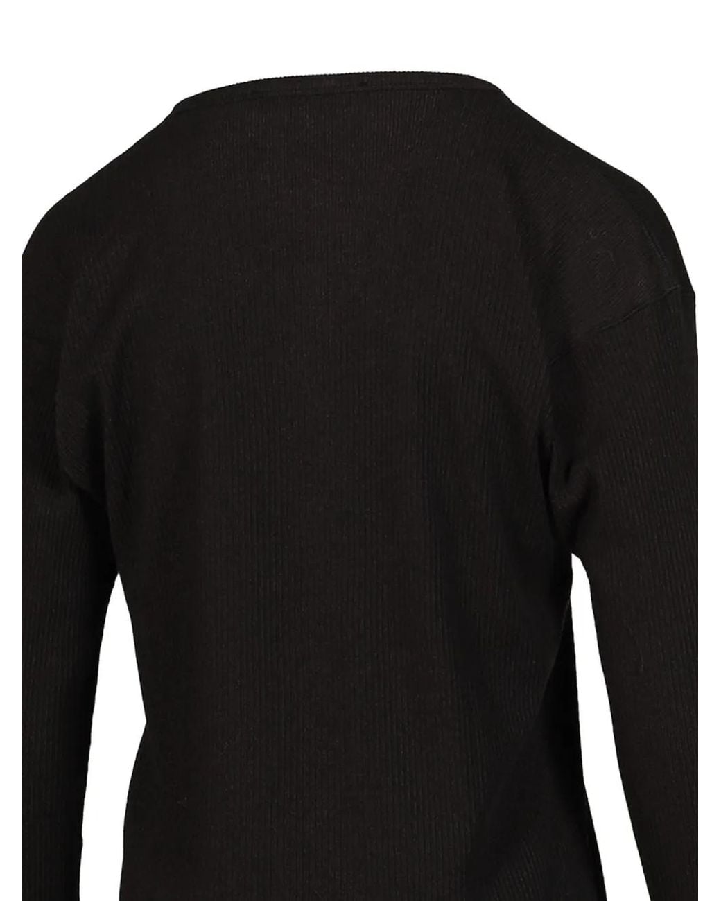 Our Legacy Black Gentle Henley T-Shirt for men