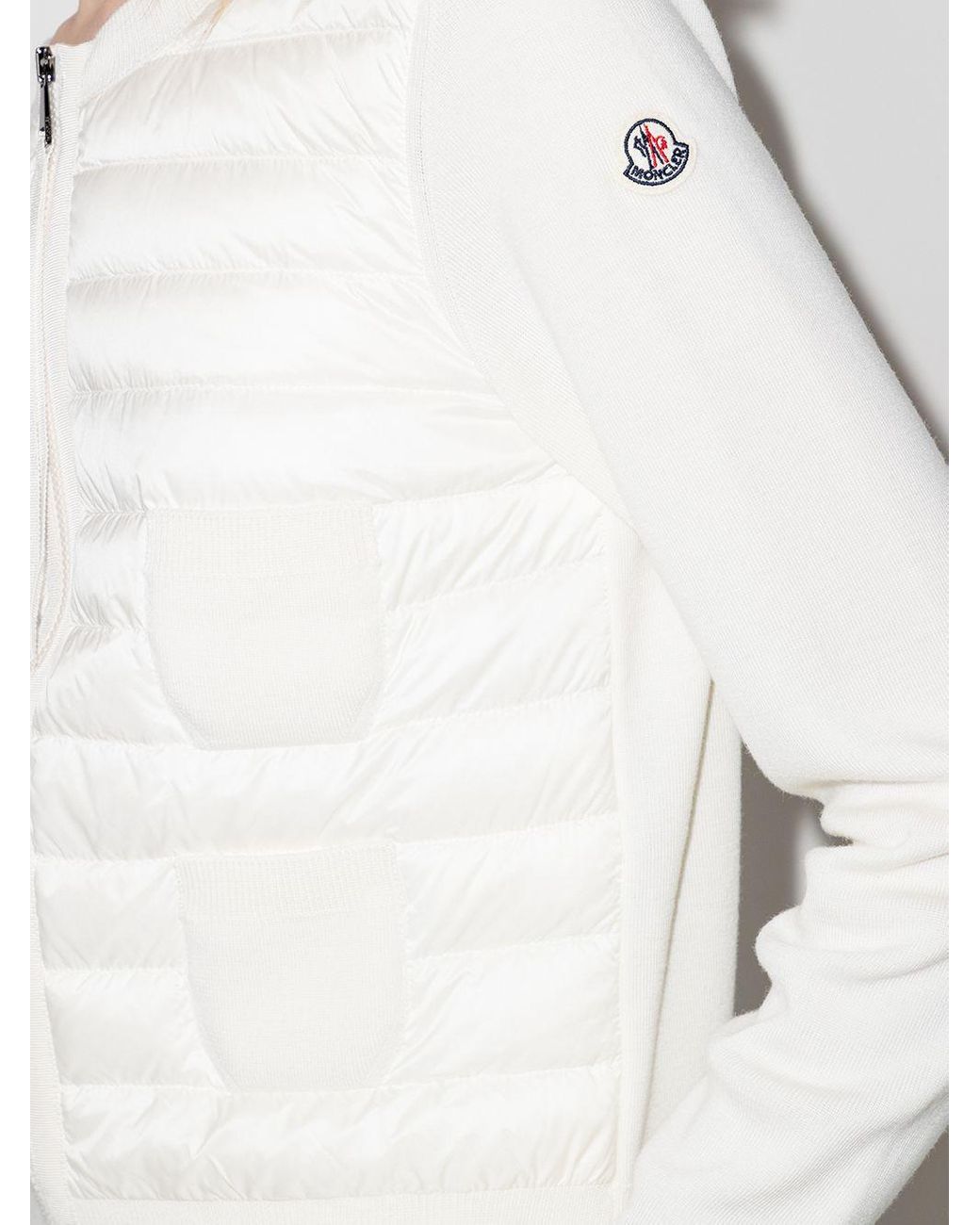 Moncler cardigan cheap white