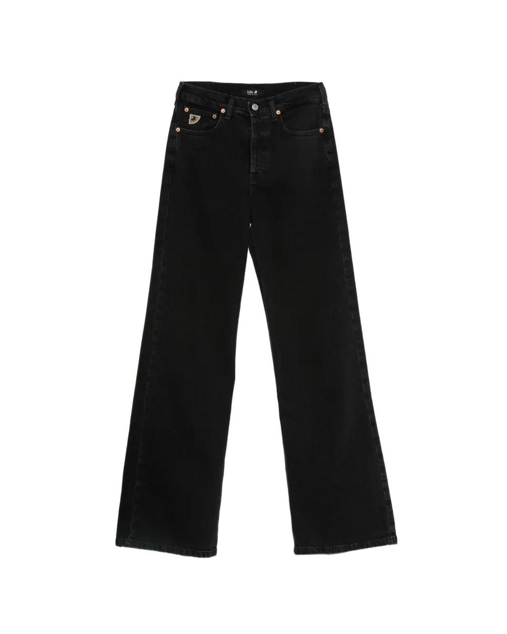 Lois Black Lindsay Wide-Leg Jeans