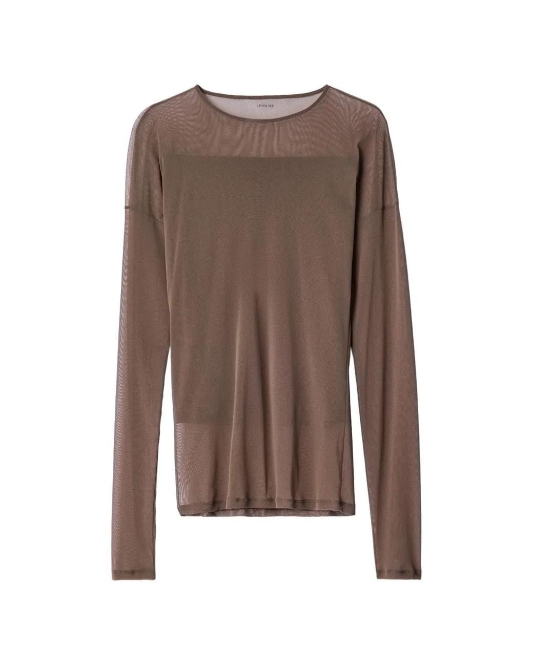 Lemaire Brown Long-Sleeve Ballerina-Style Top