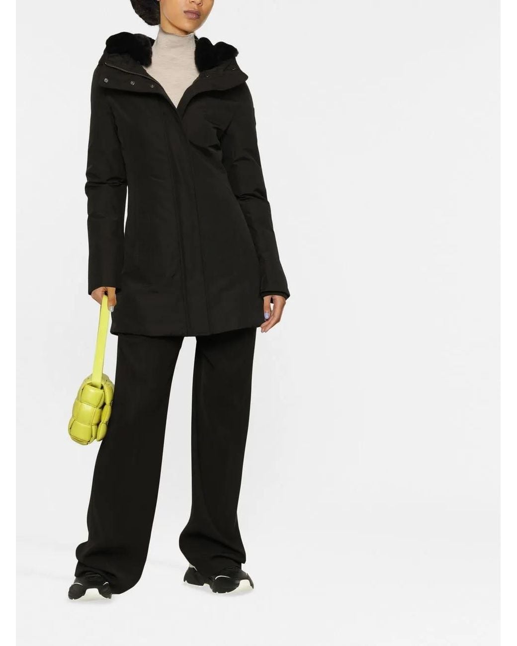 Woolrich Black Coats & Jackets