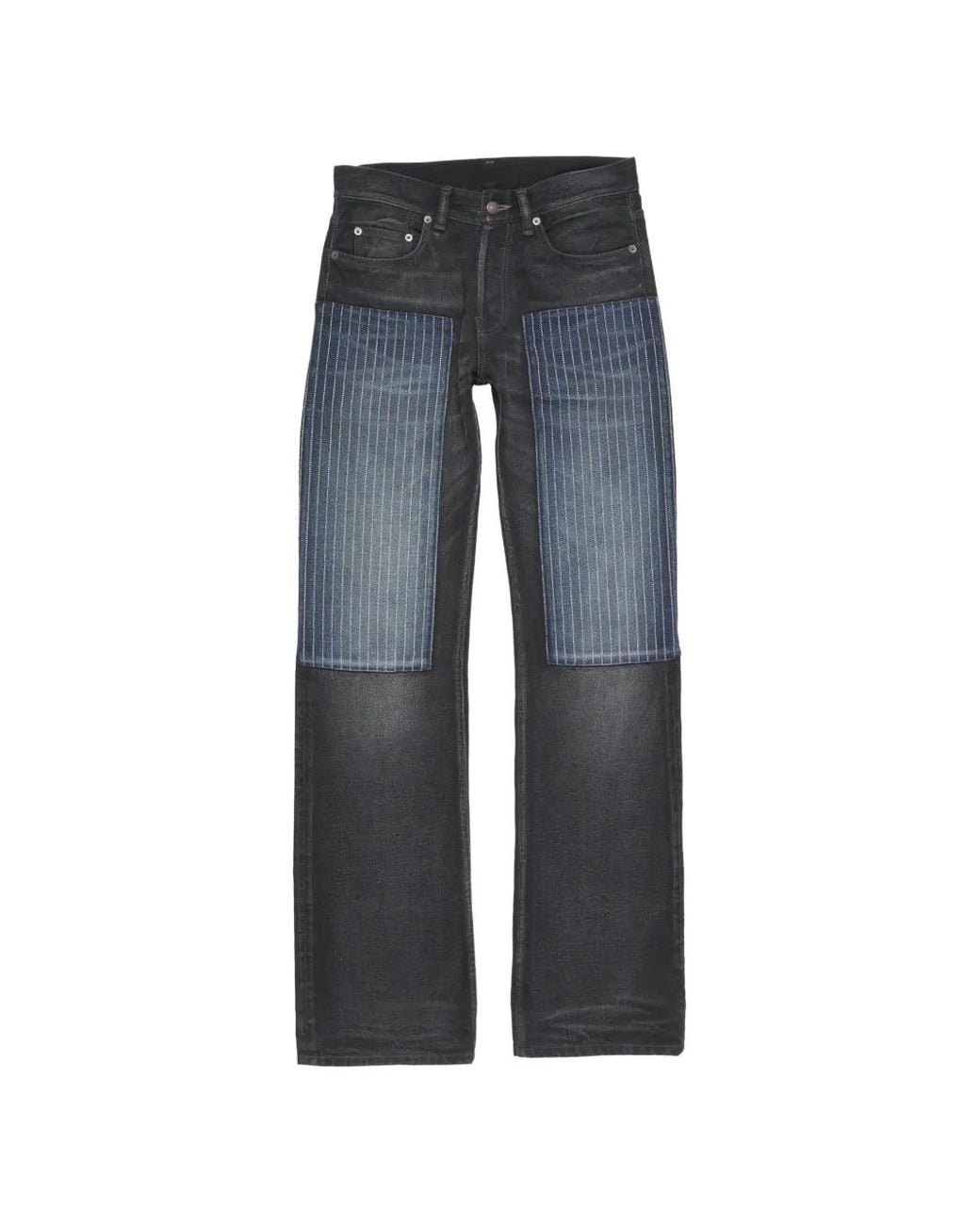 Jean À Empiècements Contrastants Acne pour homme en coloris Blue