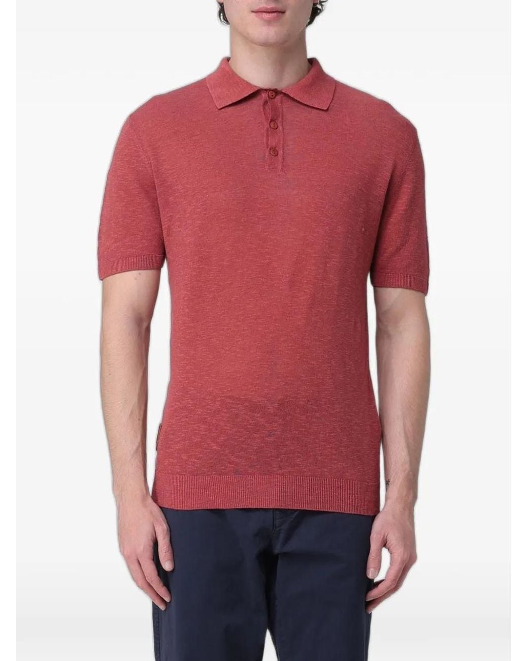 Blauer Red Short-Sleeve Polo Shirt for men