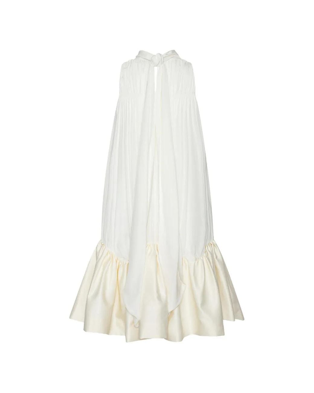 ROTATE BIRGER CHRISTENSEN White Gathered Mini Dress