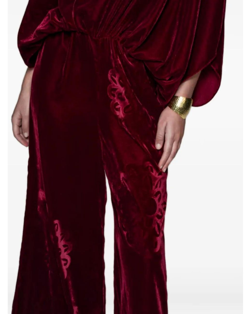 Themis Z Anthos V-Neck Flared Jumpsuit