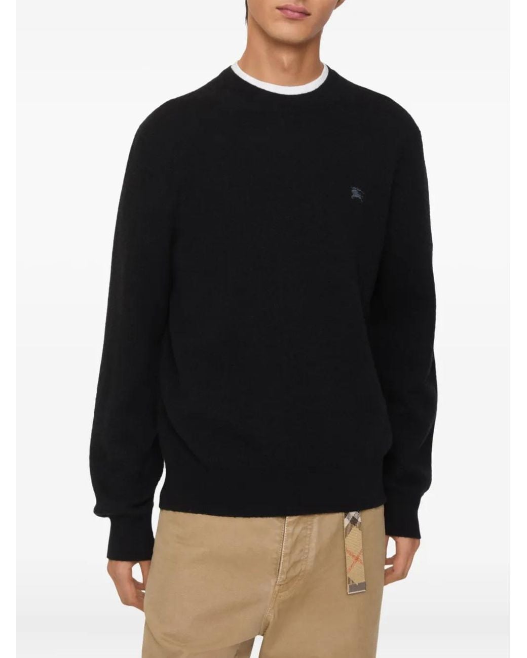 Burberry Black Wool Sweater for men