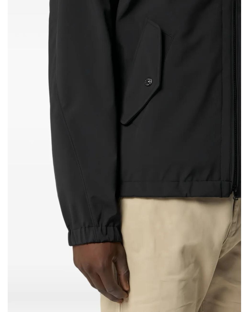 Stone Island Black 4100022 Light Soft Shell-R E.Dye Technology for men