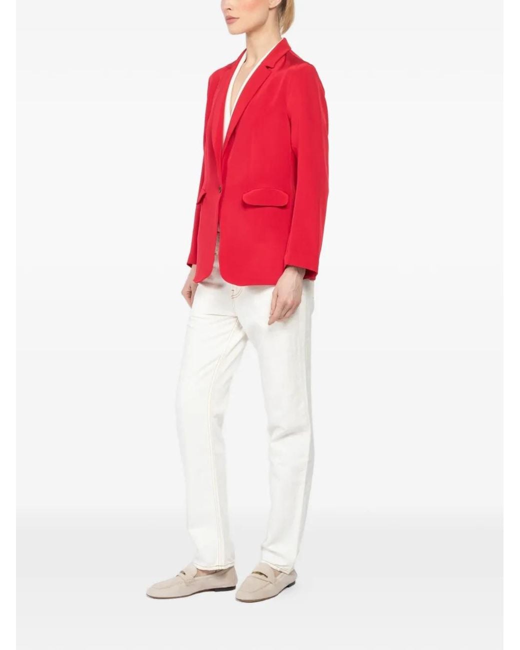 Peter Cohen Red Buttoned Jacket