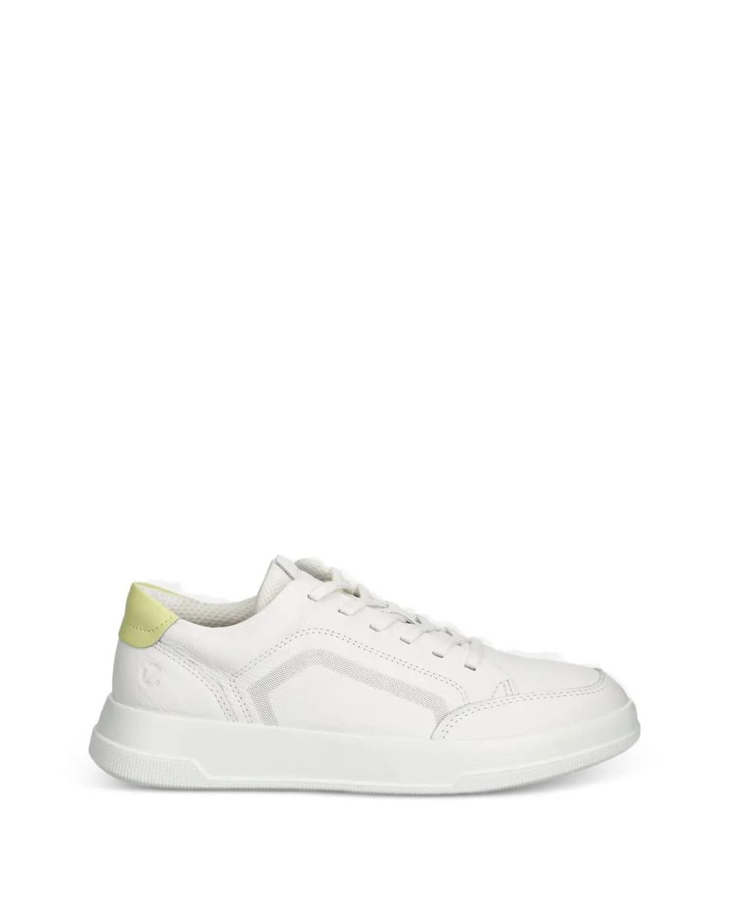Ecco White Move Lace-Up Panelled Sneakers
