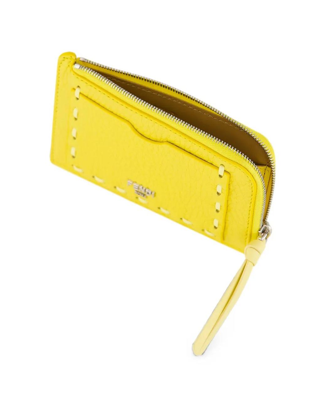 Fendi Yellow Peekaboo Card Case