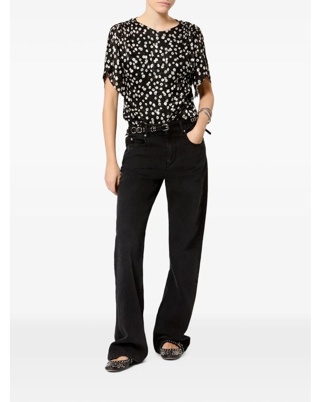 Isabel Marant Black Hervane Top