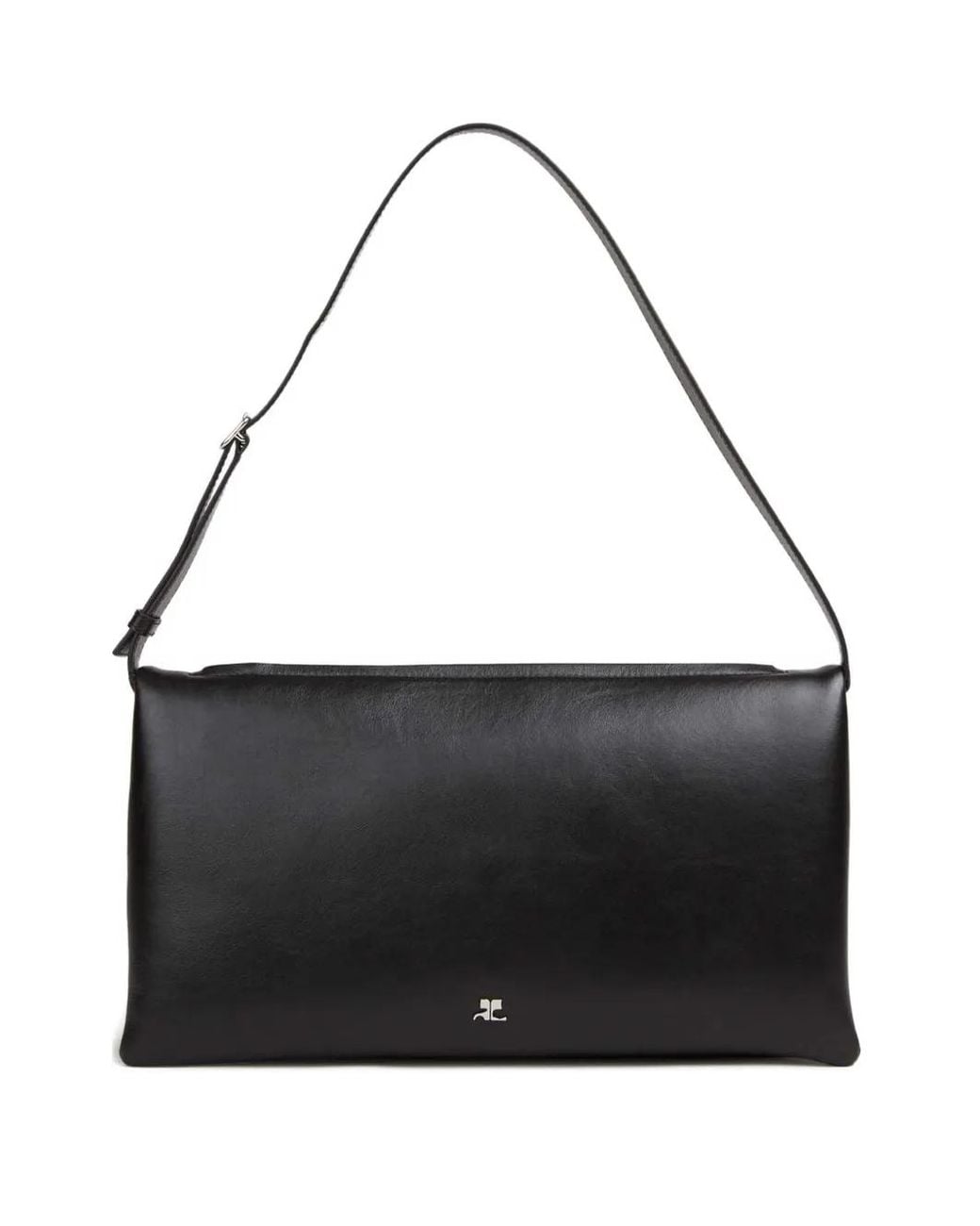 Courreges Black Cuff Leather Bag