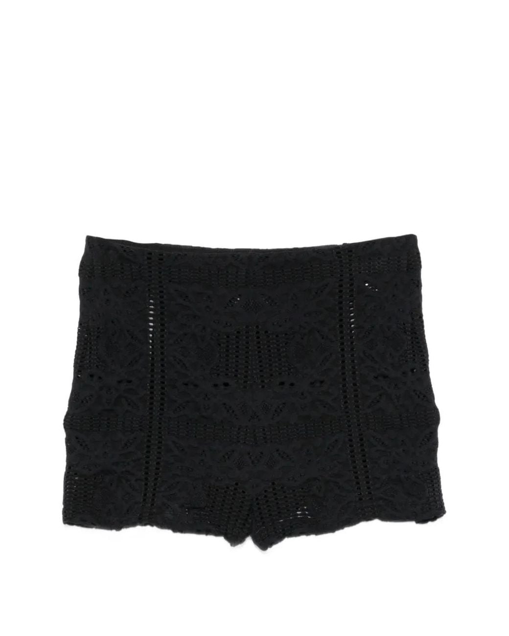 Nanushka Black Elasticasted-Waistband Mini Shorts