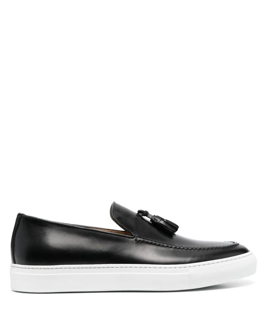 Scarosso Black Amadeo Leather Sneakers for men