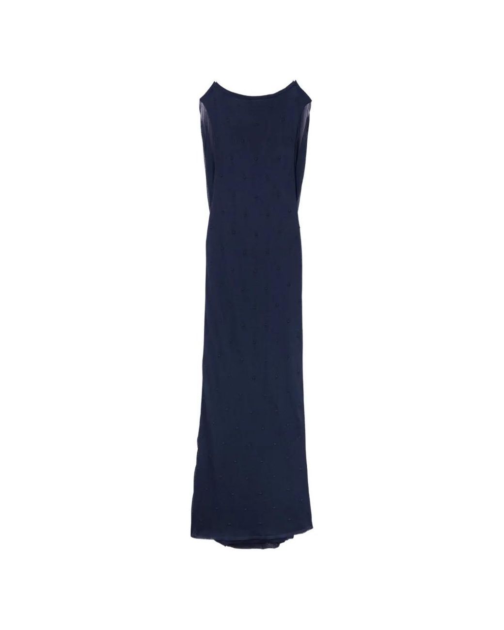 Jacquemus Blue The Plumetis Knit Dress