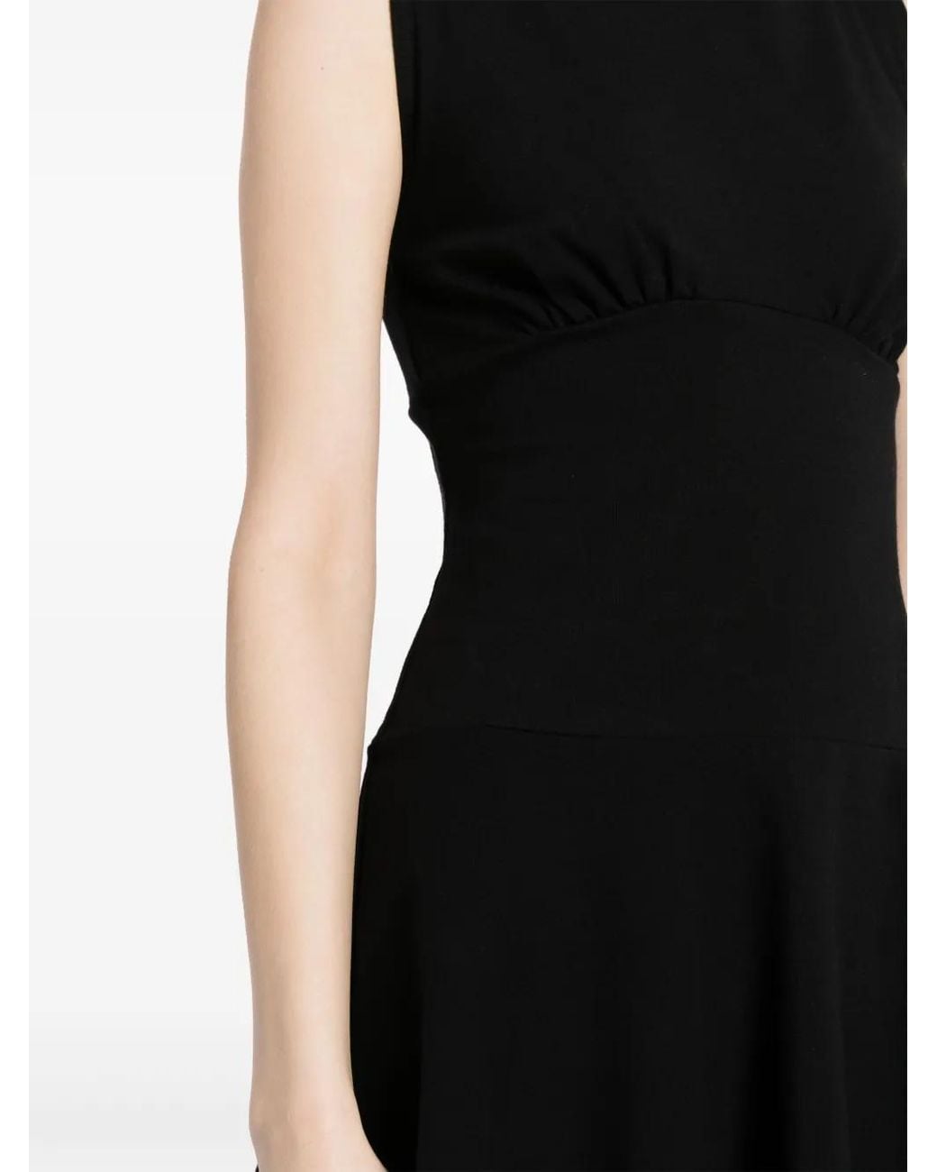 Reformation Black Mayve Organic-Cotton Minidress