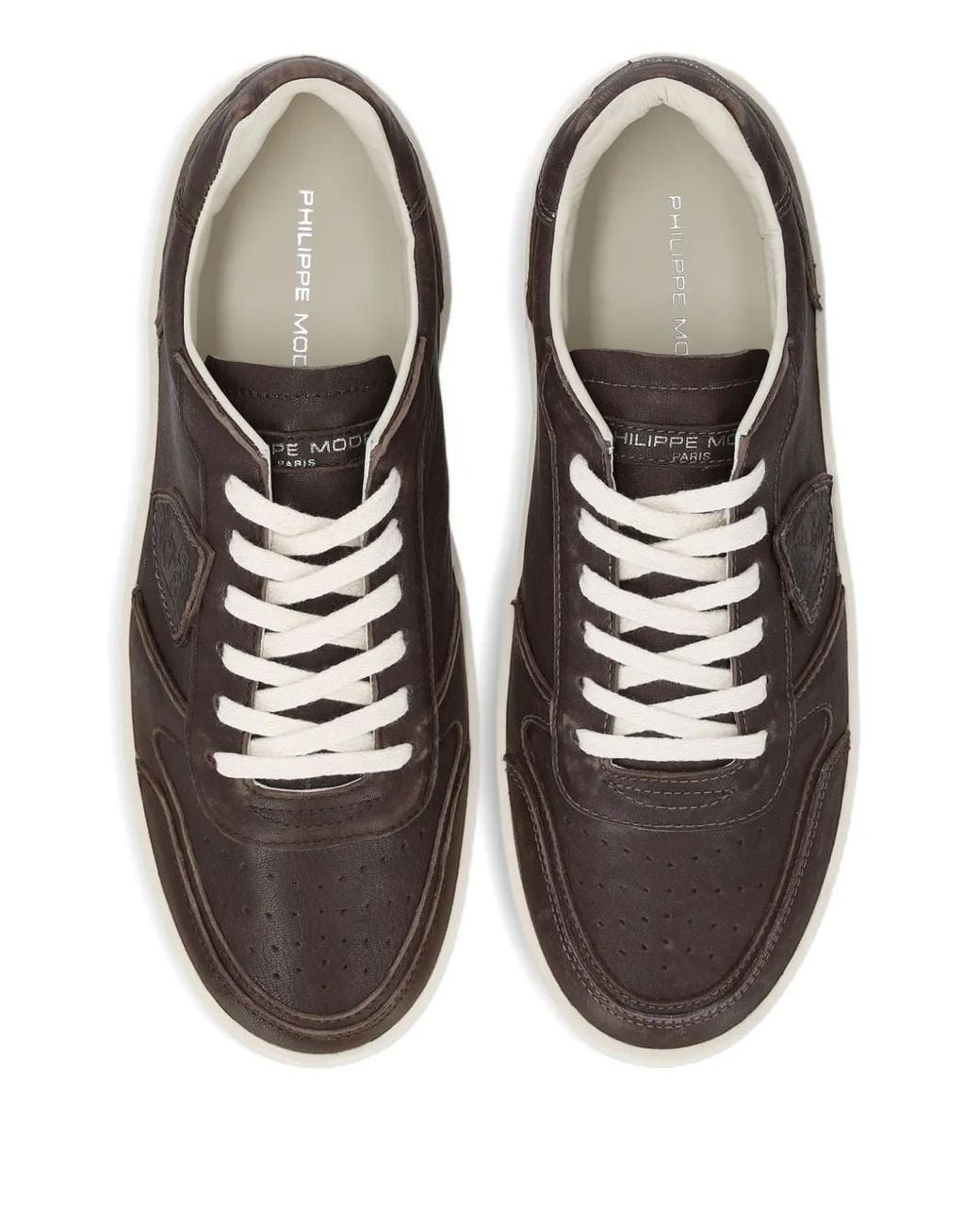 Baskets En Cuir Philippe Model pour homme en coloris Black