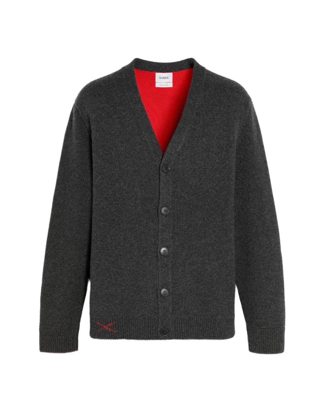Barrie Gray Double-Faced Button-Up Cardigan for men