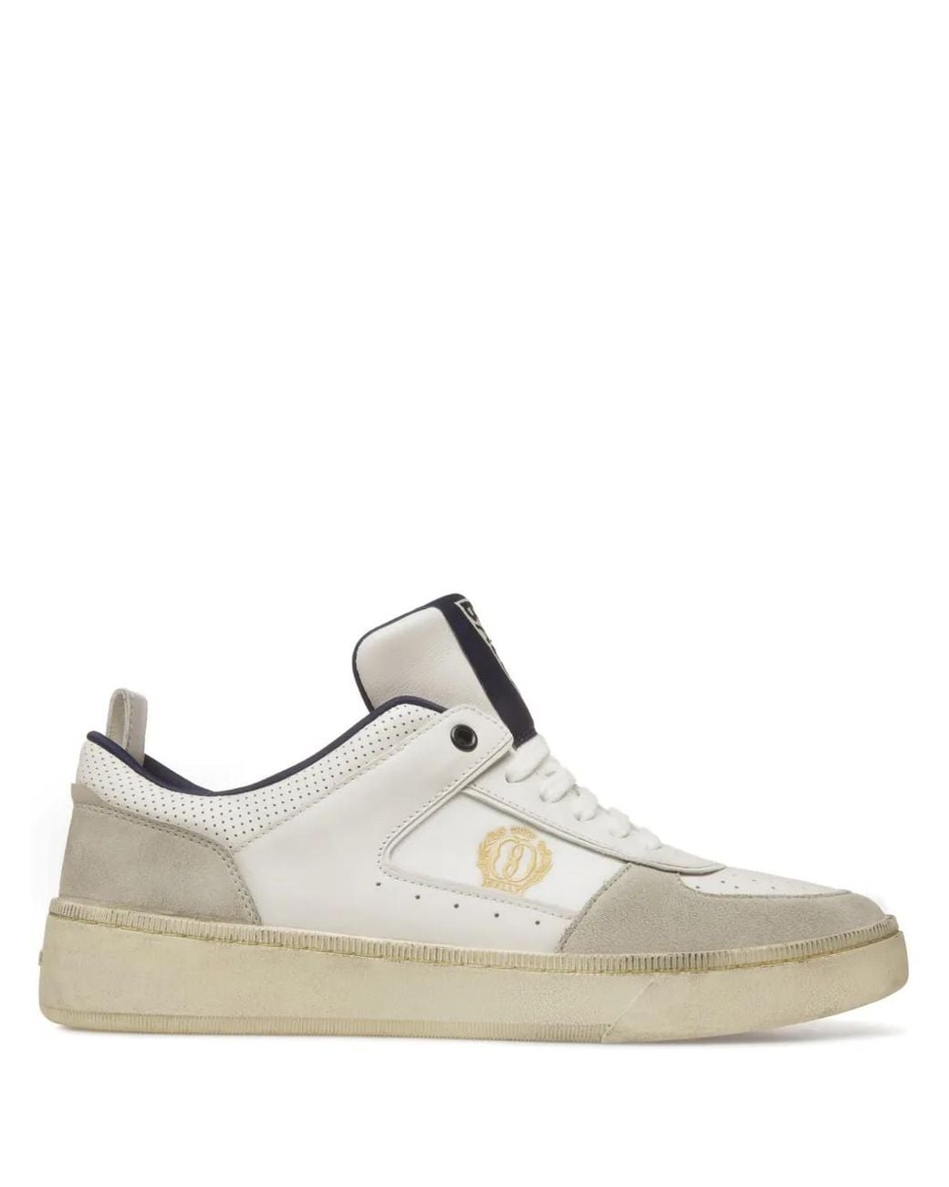 Bally White Riweira Lace-Up Sneakers for men