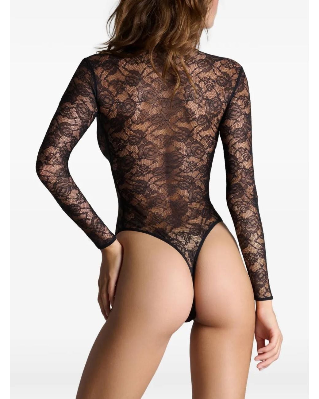 Maison Close Gray Flashback V-Neck Bodysuit