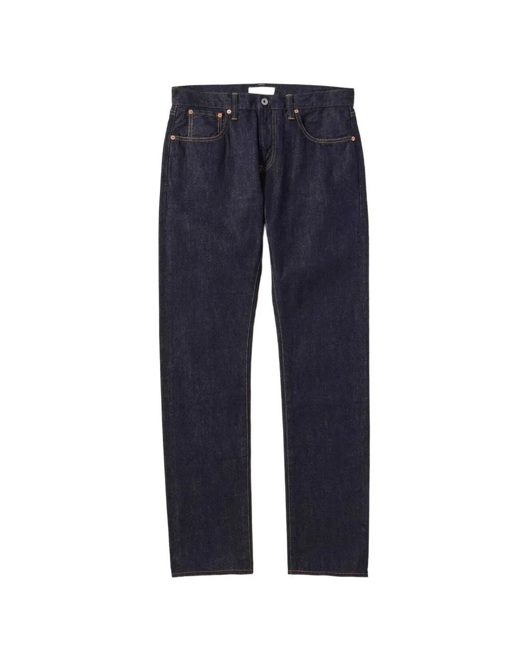 Japan Blue Jeans Blue Logo-Patch Slim-Fit Jeans for men