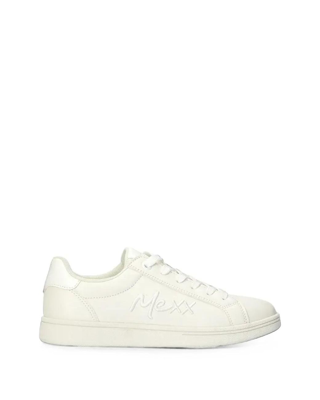Mexx White Embroidered Logo Sneakers