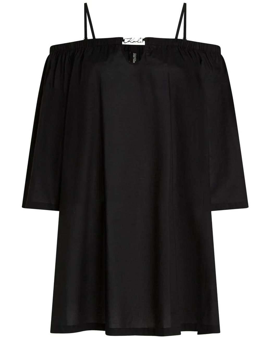Karl Lagerfeld Black Cotton Trousers