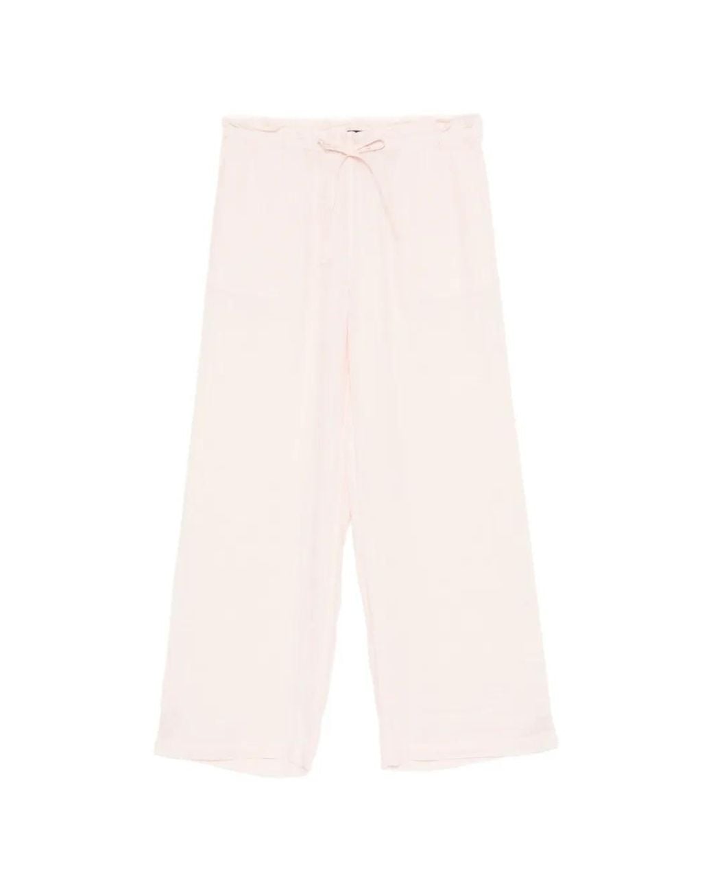 James Perse White Drawstring Trousers
